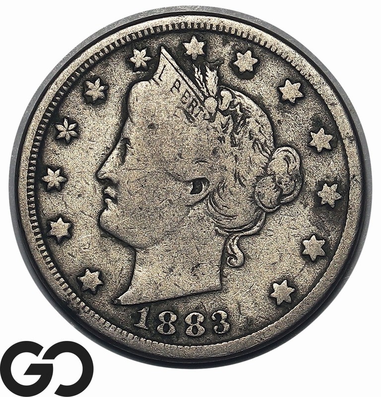 1883 Liberty Nickel, V Nickel w/ Cents