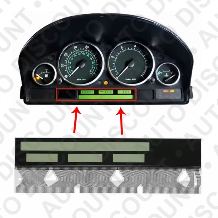 Écran LCD pour compteur Range Rover III résout pixels morts L322