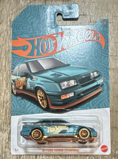 Hot Wheels 1:64 1987 Ford Sierra Cosworth Diecast Car Blue/Gold Unopened