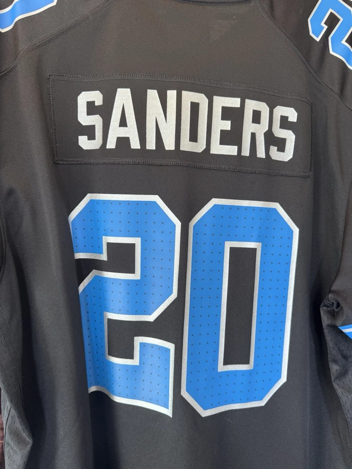 Xl 正品底特律狮子队球衣 Sanders Number 20 Nike Nfl 服装 — 第 3/4 张图片