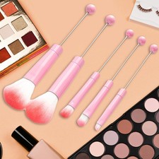 5 Pieces Makeup Brushes Set Premium for Girlfriend pink
