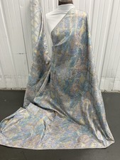 Multicolor Floral Metallic Gold Jacquard Brocade Fabric 48 Width Sold By Yard