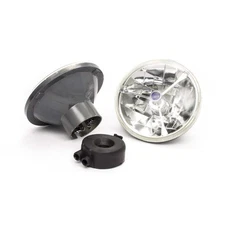 RACING POWER CO-PACKAGED 7in Tri-Bar Headlight w/H4 Bulb- R7405