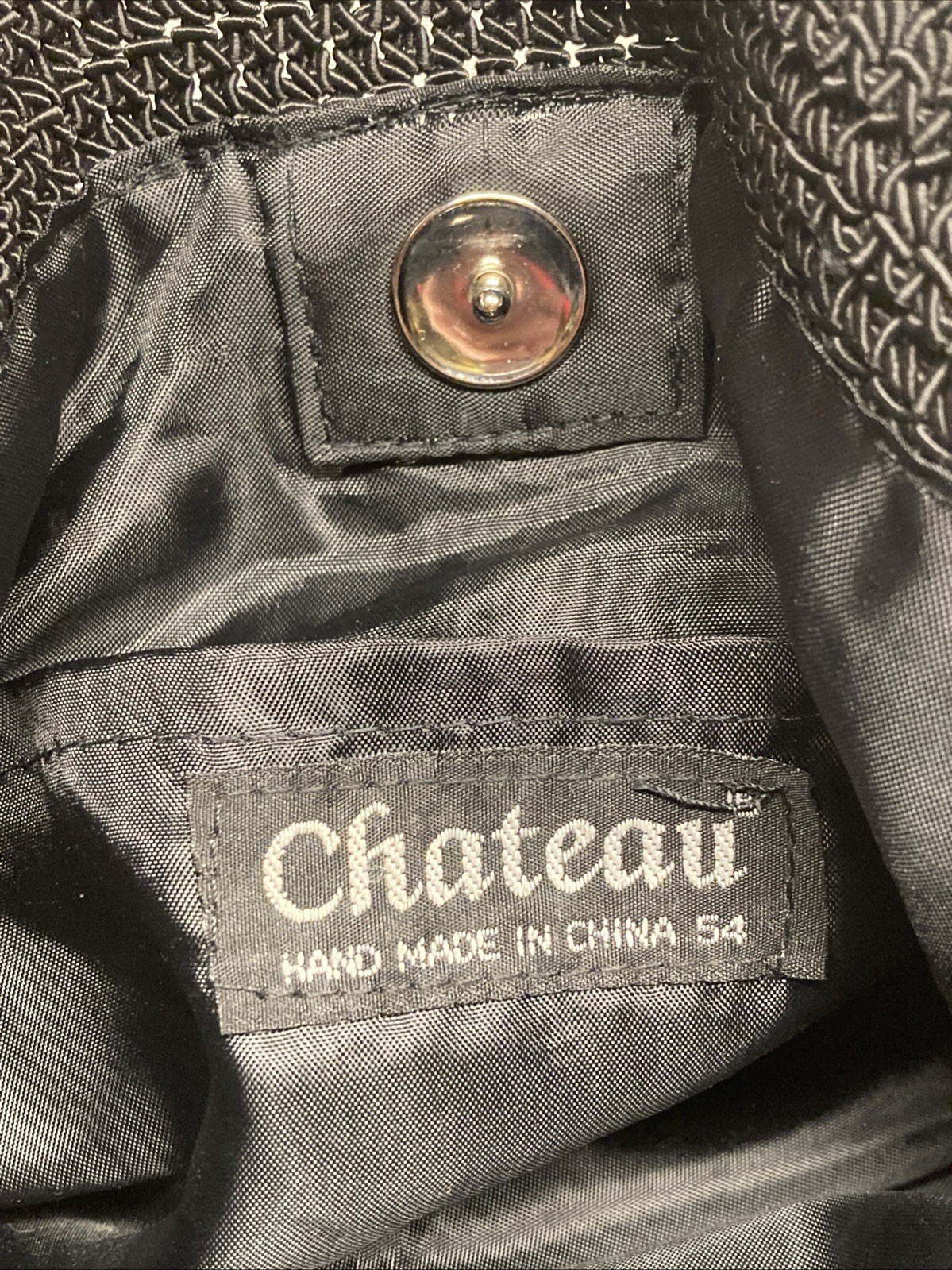 Vintage Chateau Macrame Black Patchwork Boho Wove… - image 13