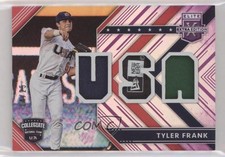 2018 Panini Elite Extra Edition USA Materials Purple 4/25 Tyler Frank hg6
