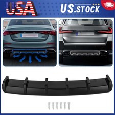 For Chrysler 300 C S Glossy Black Rear Bumper Diffuser Spoiler Splitter Lip Abs