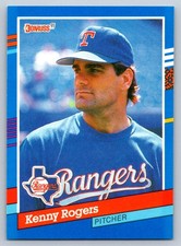 1991 Donruss Baseball 258 Kenny Rogers Texas Rangers