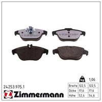 Zimmermann BremsbelÄGe Bremsbelagsatz Hinten FüR MERCEDES-BENZ C-KLASSE E-KLASSE
