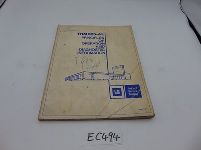 GM 1981 Hydramatic Transmission THM 325-4L Training Service Manual 17001.10-1