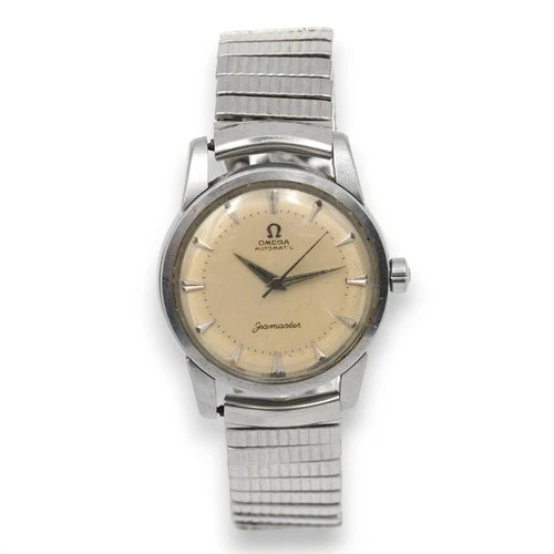 VINTAGE GENTS OMEGA SEAMASTER PIE PAN DIAL AUTOMATIC WRISTWATCH STAINLESS STEEL