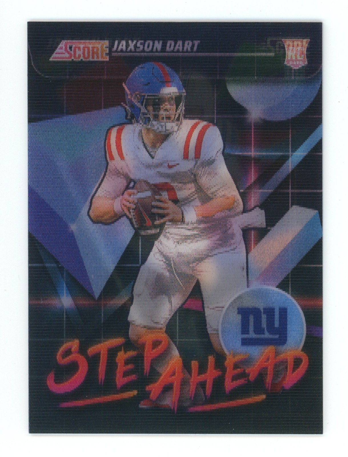 Jaxson Dart 2025 Panini Score Step Ahead #SA-JDT Rookie RC Case Hit Giants