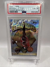 1995-96 Michael Jordan Power Boosters #1 PSA 8 Topps MJ BULLS NM-MT