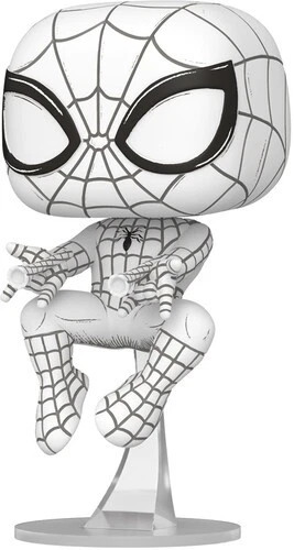 Funko POP! Marvel: Sketched - Spider-Man [New Toy] Vinyl Figure, Collectible