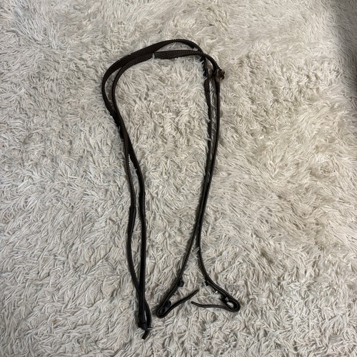 Brown Leather English Horseback Riding Rubber Reins