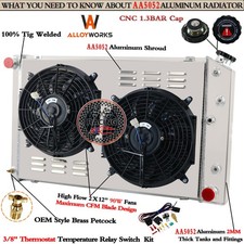 2 Row Radiator Shroud Fan For Chevy Chevelle70-7278-83 Malibu80-86 Impala 2 Row Radiator Shroud Fan For Chevy Chevelle70-7278-83 Malibu80-86 Impala