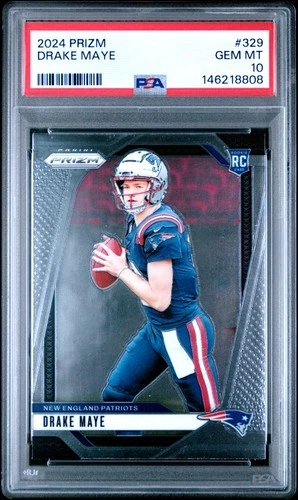 2024 PANINI PRIZM #329 DRAKE MAYE PSA 10
