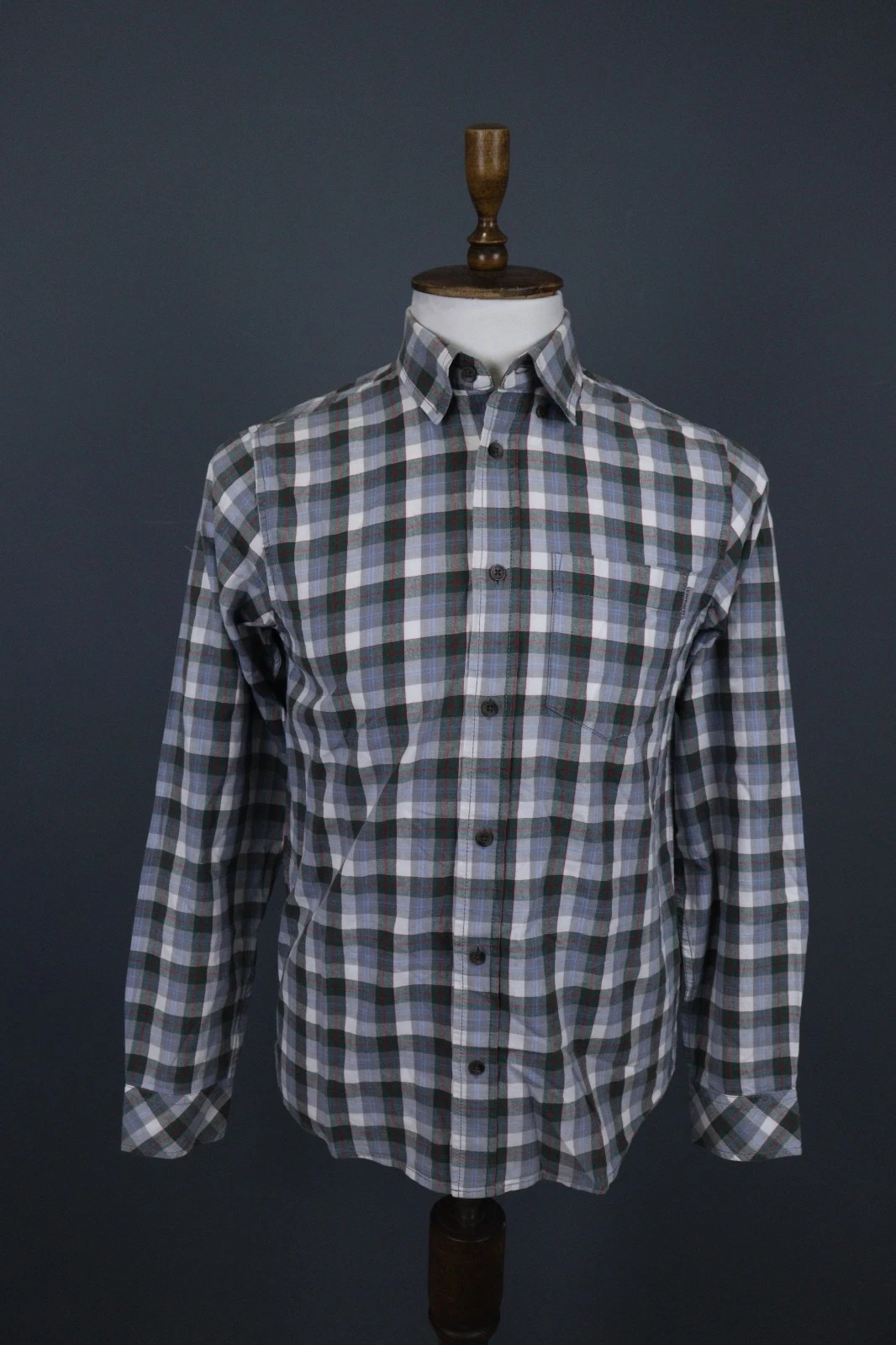 Carhartt Multi Plaid Cotton Casual Long Sleeve Collared Button Down Shirt Size S