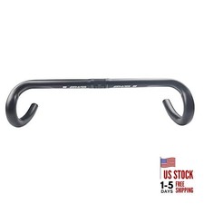 Road Bike Drop Bar Aluminum Alloy Fixed Gear Bike Bent Bar, 400mm 25.4mm Clamp