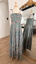 Raga Anthropologie Colorful Vintage-Inspired Bohemian Maxi Tiered Dress Size M
