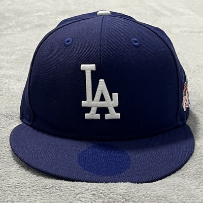 Los Angeles Dodgers Hat Mens 7 1/2 Blue 1988 World Series Logo New Era Cap