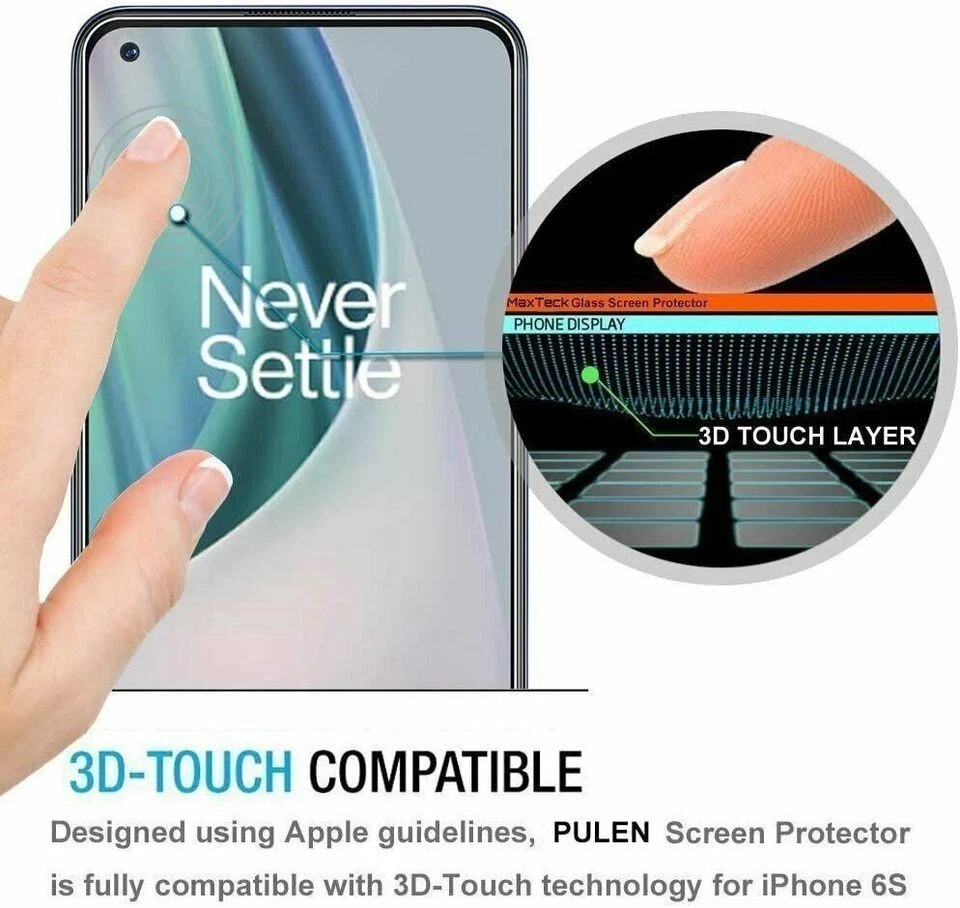 F049 Screen Protector For One Plus 8T+/9/N10/N100 Nord 100 Glass - Image 3 of 4