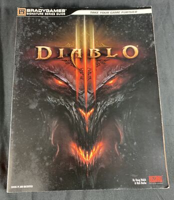  DIABLO III 3 Game Gaming STRATEGY GUIDE Bradygames Book Paperback  