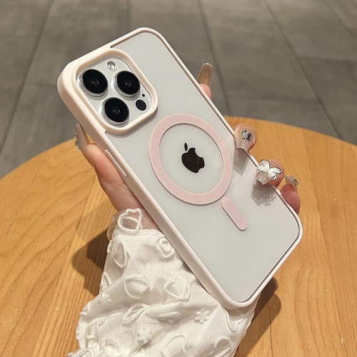 Matte Natural Titanium magnetic charging phone case for iPhone 16 15 14 13 12 11 - Imagen 73 de 143