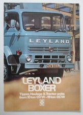 LEYLAND BOXER 10-19 Ton Tipper Haulage Tractors orig 1974 UK Mkt Sales Brochure