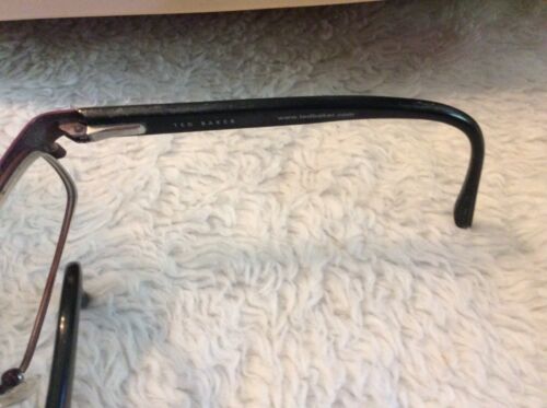 Ted Baker Brille Brillengestell 52▢17-135 Gunmetal Lila? Metall - Bild 5 von 6