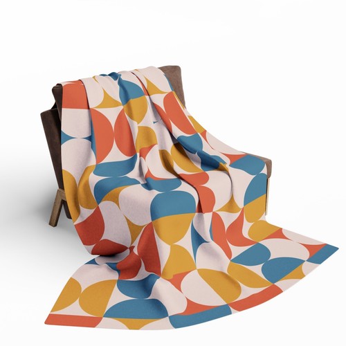Colorful Arctic Fleece Blanket, Cozy Winter Home Decor Throw, Soft Bedding - Picture 17 of 19