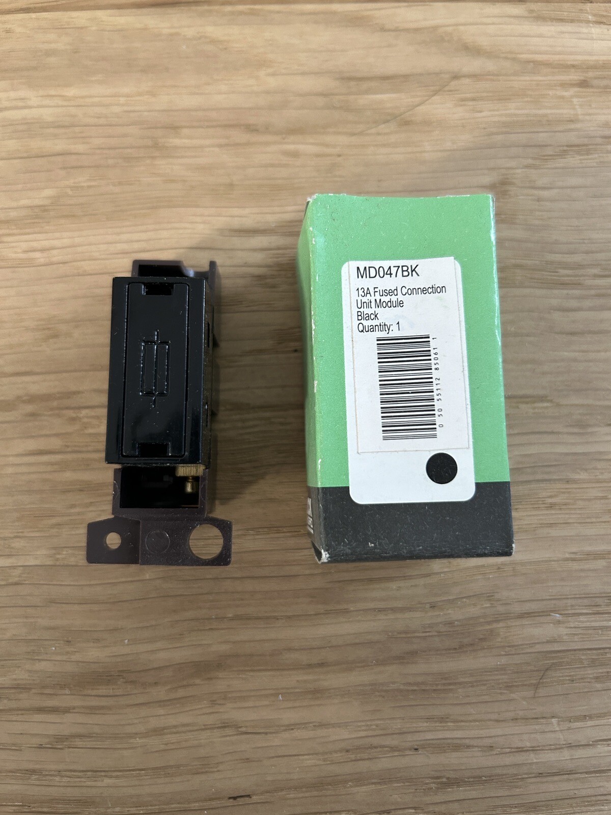 Click Minigrid MD047BK 13A Fused Connection Unit Module Polar Black Grid Fuse