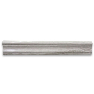 W13P Chair Rail Athens Silver Cream Haisa Light Marble Trim Molding 2x12