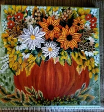 Mixed media - Original Design Fall / Autumn Wall Art - Home decor 