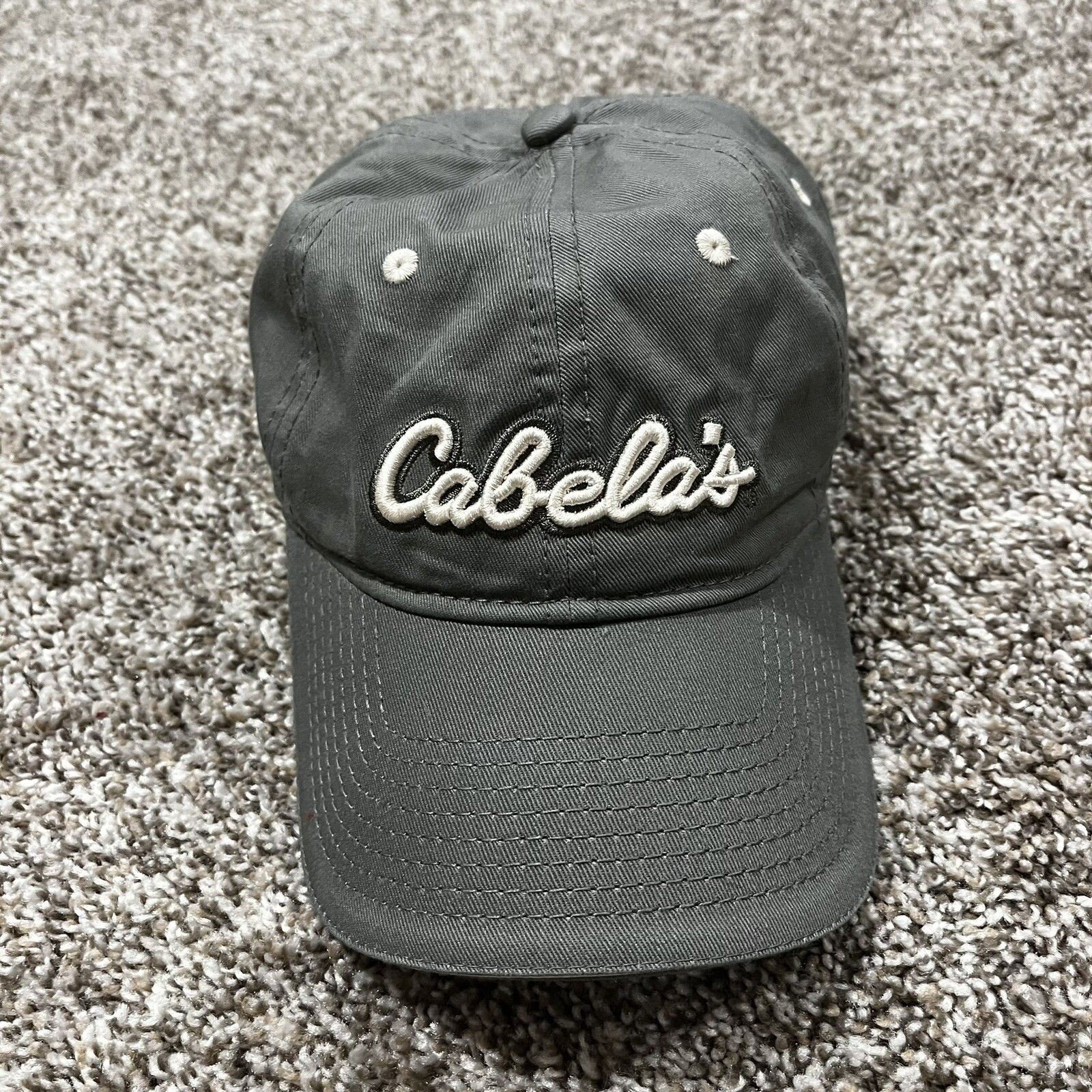 Cabelas Hat Gray Adjustable Baseball Cap - image 1