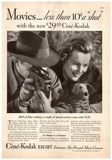 1933 Kodak Cine Eight Movie Camera Vintage Print Ad As Simple As A Brownie