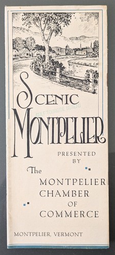 Montpelier Vermont Promotional Booklet 1930s -- Ships Free in US