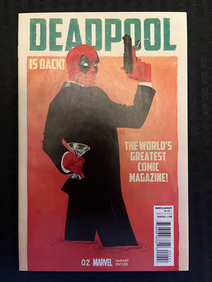 Deadpool #2 (2015, Marvel) Kevin Wada 1:25 Incentive Variant Cover!
