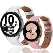 Genuine Leather Band Strap For Samsung Galaxy Watch 4 40 44mm Classic 42mm 46mm