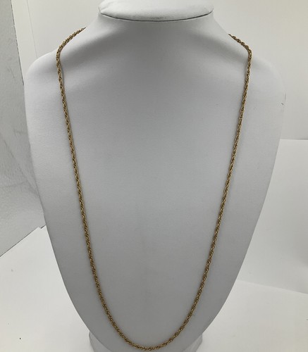 14K Yellow Gold 2.2mm Wide Rope Chain 
