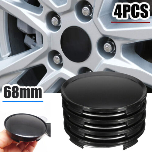 4x Universal Car Wheel Center Hub Caps Cover Set No Emblem Car Accessories Decor - Picture 3 of 15