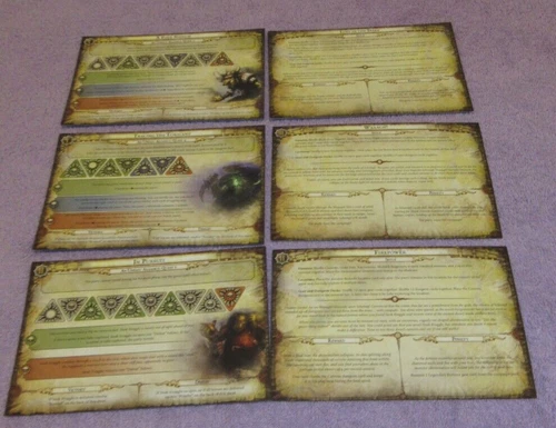 Warhammer The Adventure Card Game Parts Pieces : 6 Quest Sheets (double-sided)