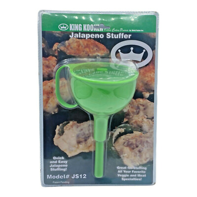 New King Kooker Jalapeno Stuffer Green Sealed JS12 DIY Stuffed Poppers