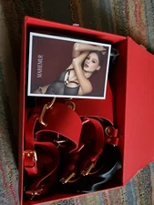 MARIEMUR Women's Adore Red Leather Bra sz 3XL