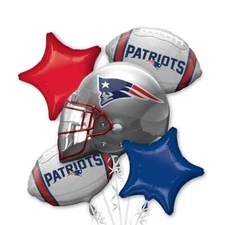 New England Patriots NFL Anagram Balloon Bouquet Birthday Decoration Football