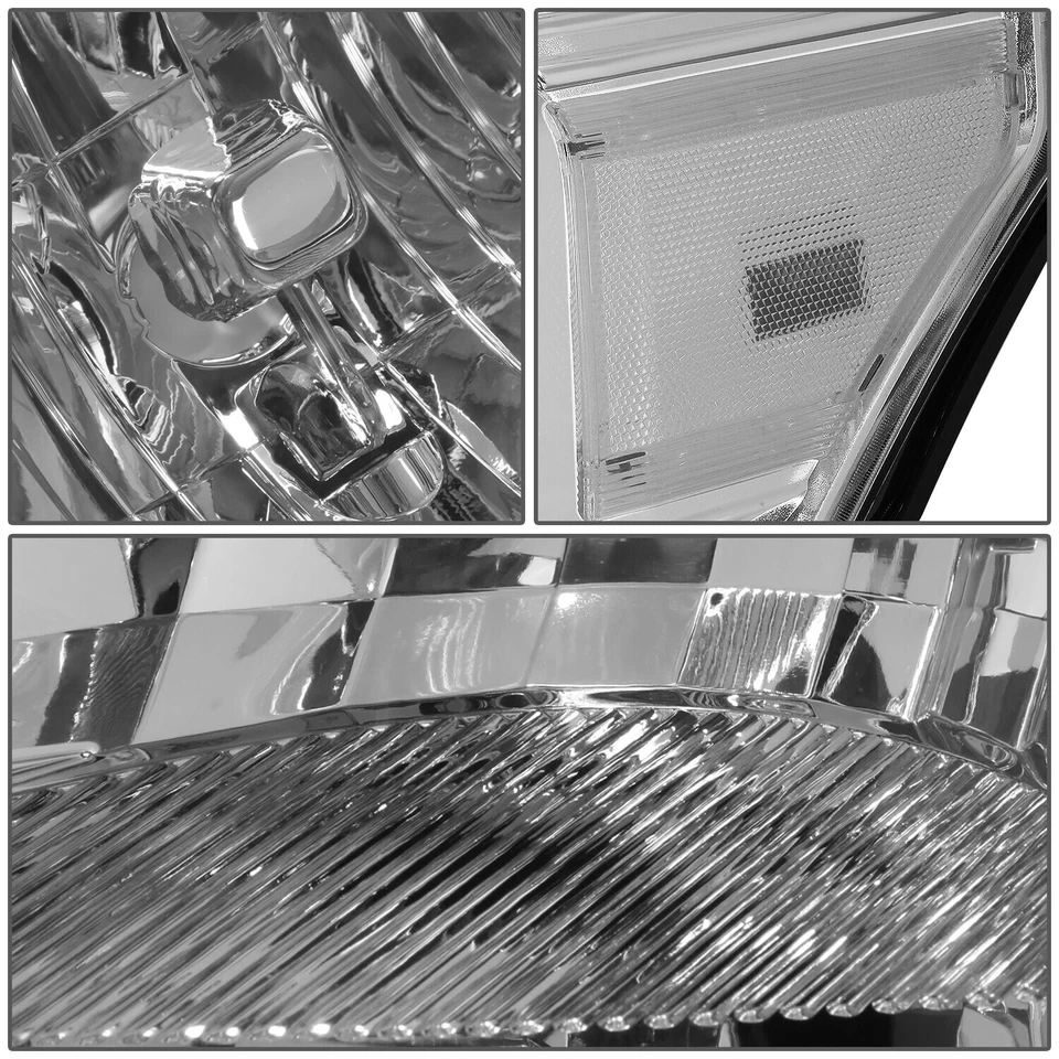 Para 2011-2016 Ford F250 F250 F350 Super Duty farol carcaça cromada - Imagem 4 de 4