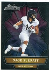 2021 Wild Card Alumination Black Sage Surratt Rookie