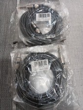 Pair of XLR Female to 6.35mm TRS Male Cable 20FT