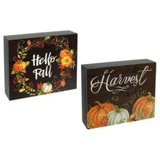 Wood Harvest Pumpkin Blocks Set/2