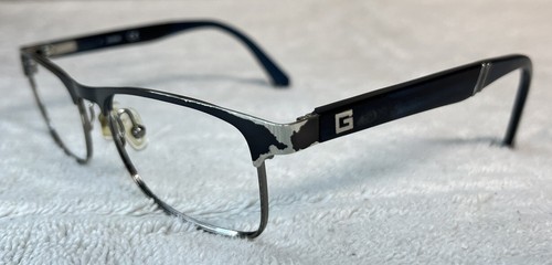 GUESS GU1952 091 Blue Metal Round Full-Rim Eyeglasses Frames 53-17-140