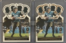 Lot of (2) 2021 Panini Crown Royale Trevor Lawrence Rookie #CR-1 with Bronze /99